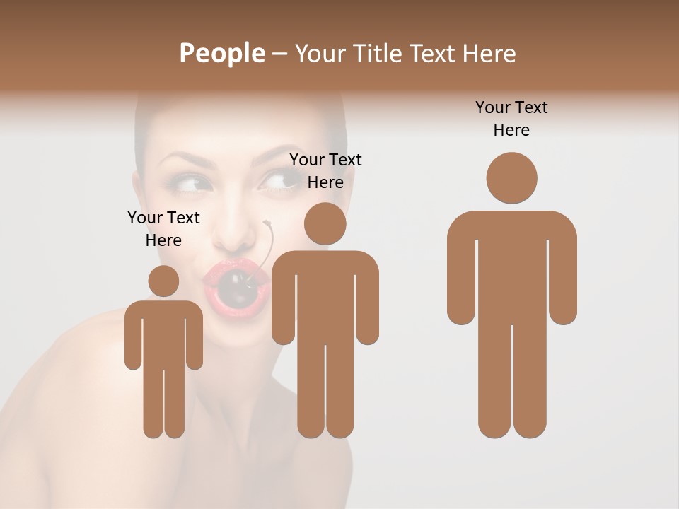 Diet Brunette Desire PowerPoint Template