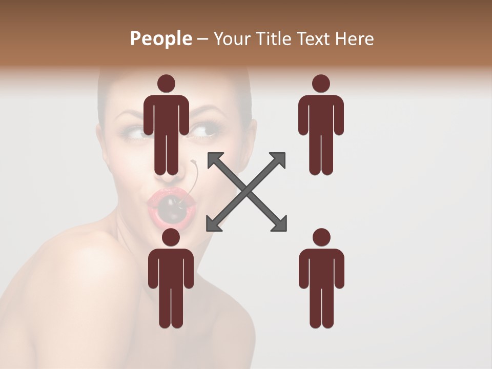 Diet Brunette Desire PowerPoint Template