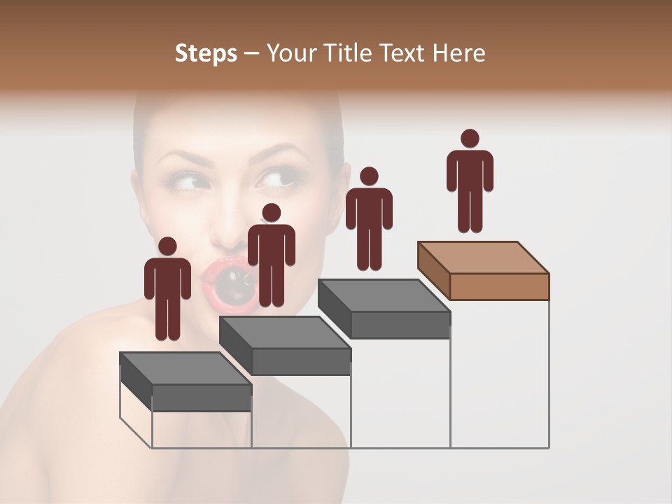 Diet Brunette Desire PowerPoint Template