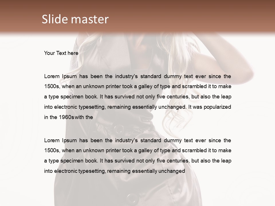 Fashion Posing Lifestyle PowerPoint Template