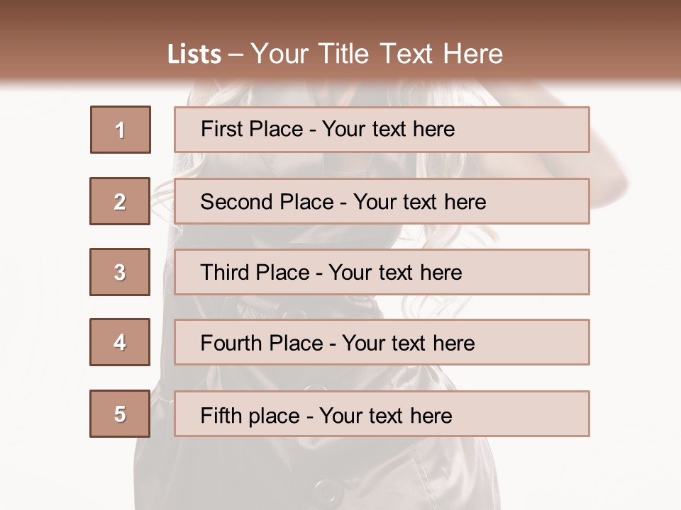 Fashion Posing Lifestyle PowerPoint Template