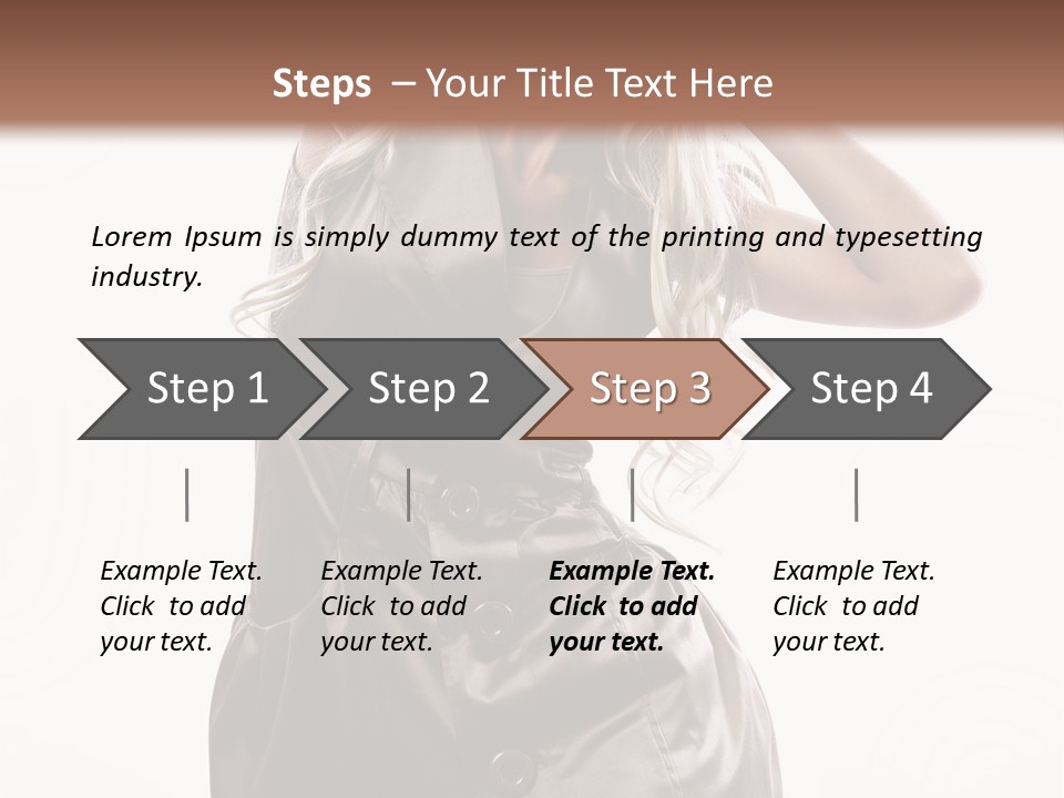 Fashion Posing Lifestyle PowerPoint Template