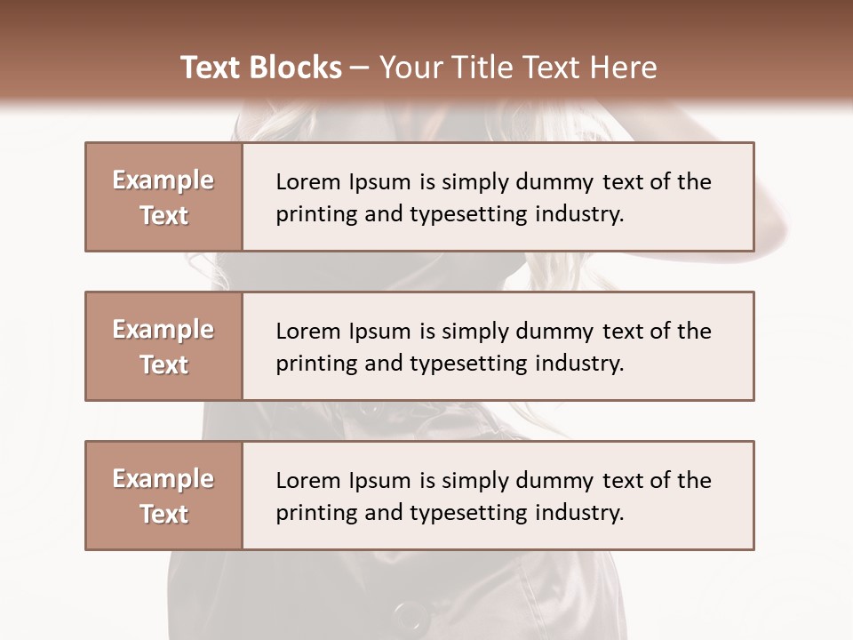 Fashion Posing Lifestyle PowerPoint Template