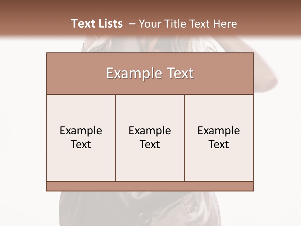 Fashion Posing Lifestyle PowerPoint Template