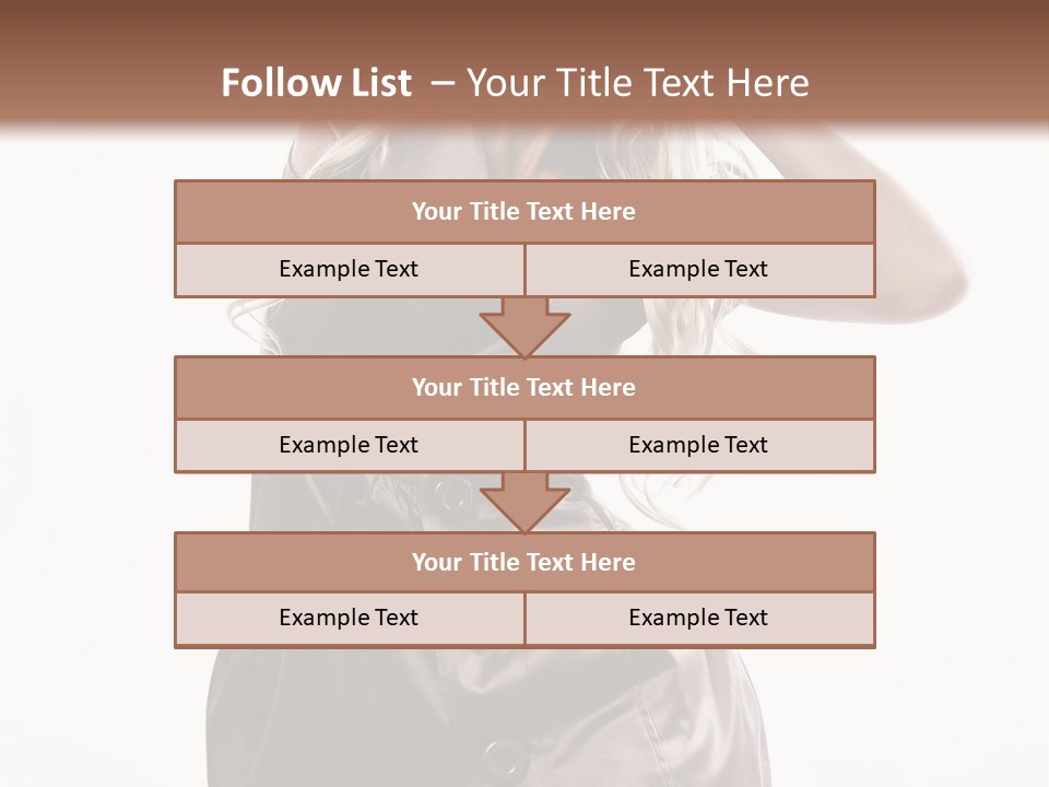 Fashion Posing Lifestyle PowerPoint Template