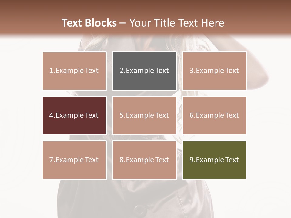 Fashion Posing Lifestyle PowerPoint Template