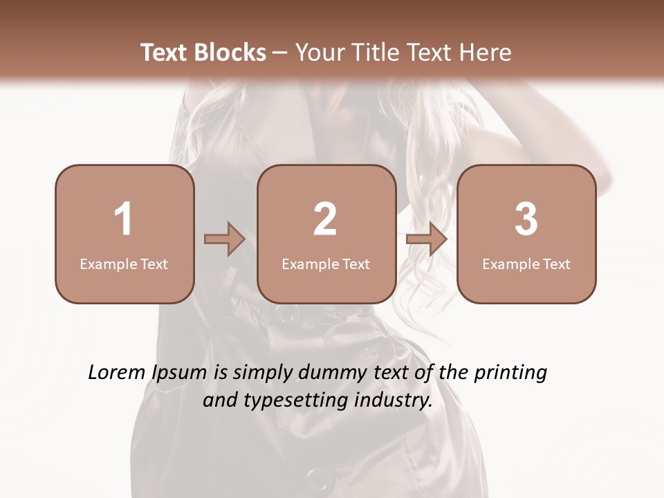 Fashion Posing Lifestyle PowerPoint Template