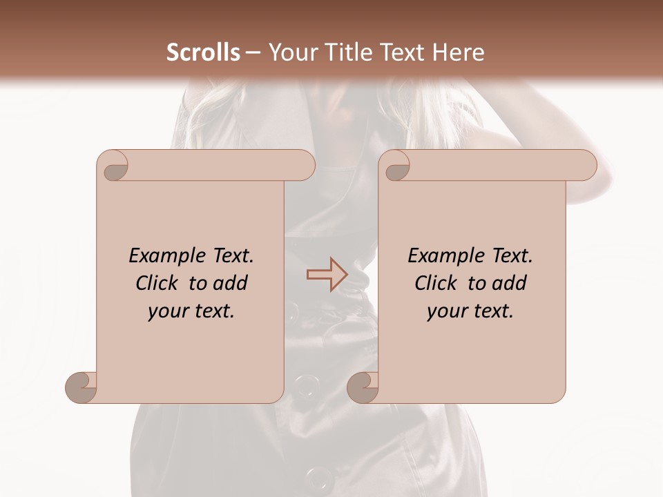 Fashion Posing Lifestyle PowerPoint Template