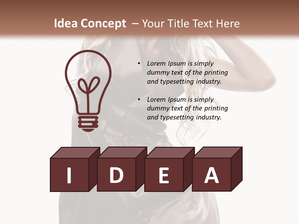 Fashion Posing Lifestyle PowerPoint Template