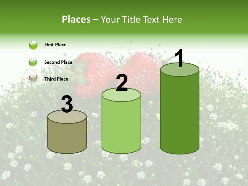 White Isolated Flowers PowerPoint Template