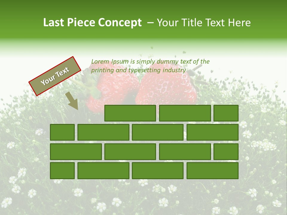 White Isolated Flowers PowerPoint Template