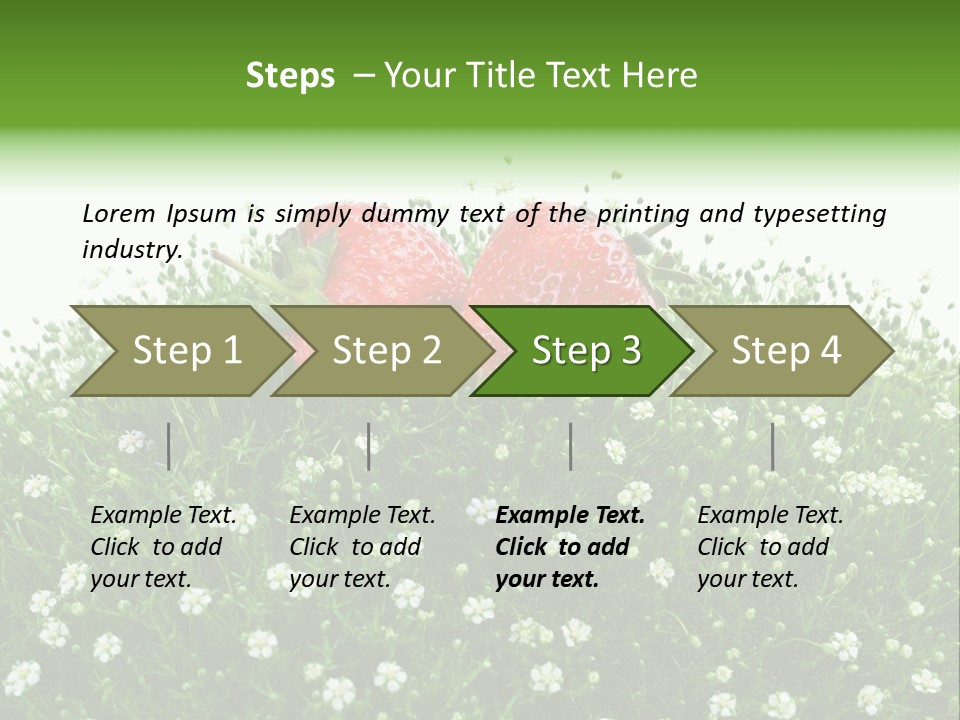 White Isolated Flowers PowerPoint Template