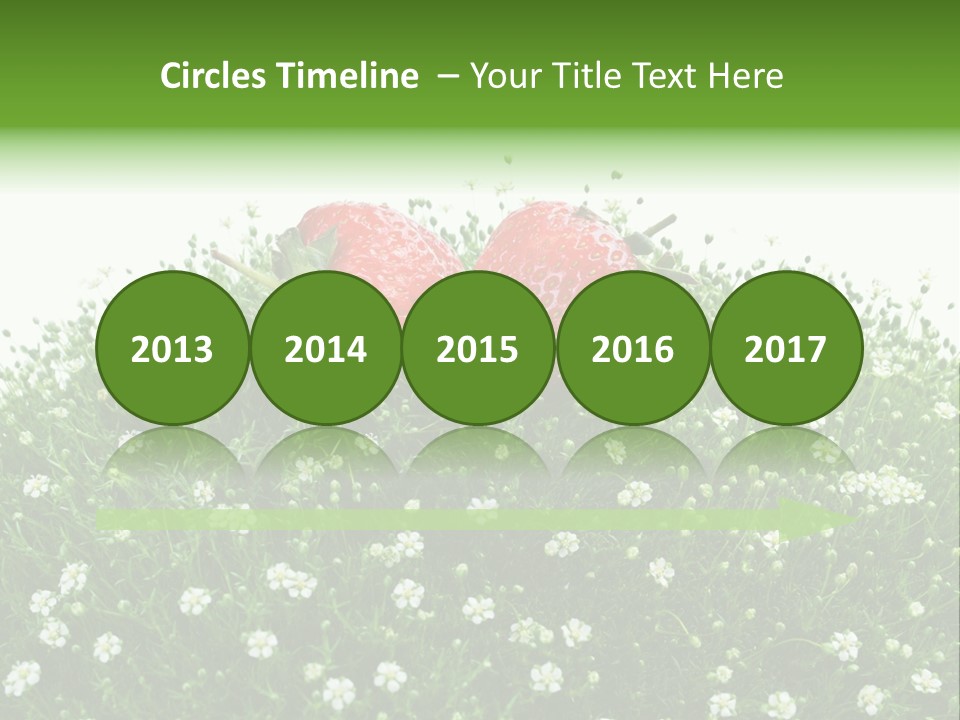 White Isolated Flowers PowerPoint Template