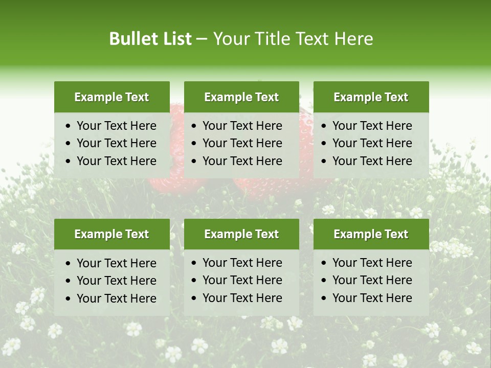 White Isolated Flowers PowerPoint Template