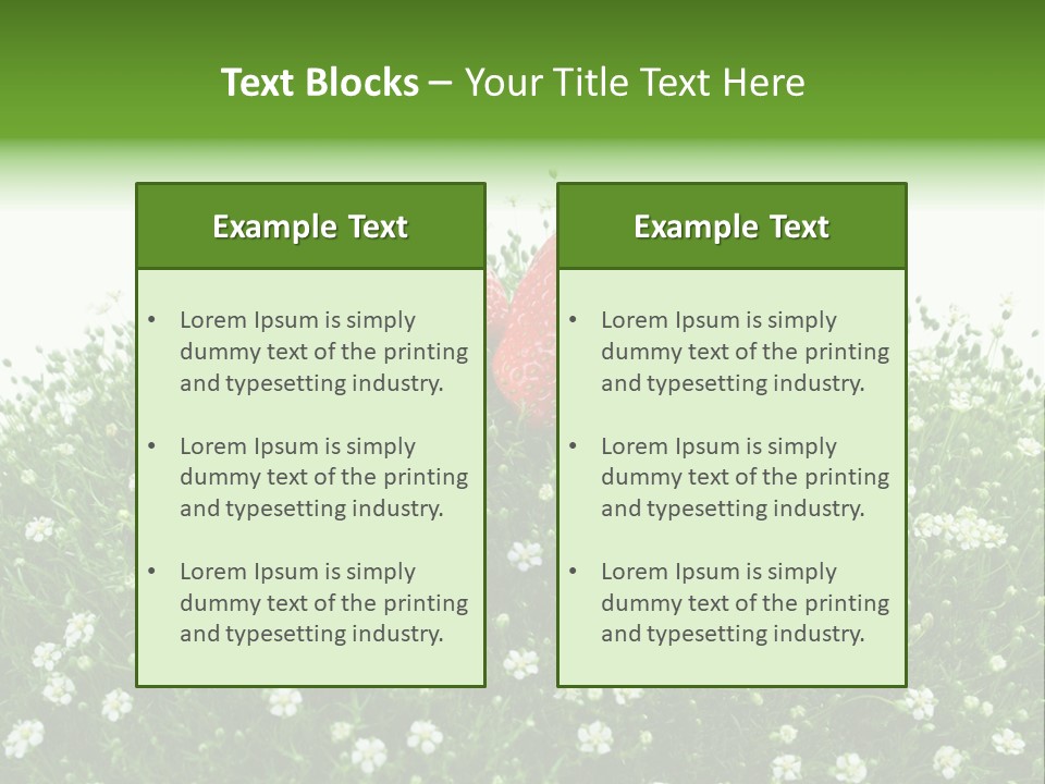 White Isolated Flowers PowerPoint Template