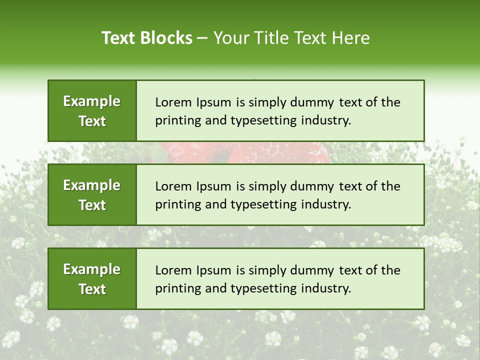 White Isolated Flowers PowerPoint Template