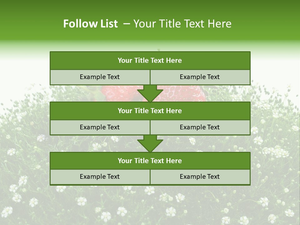 White Isolated Flowers PowerPoint Template