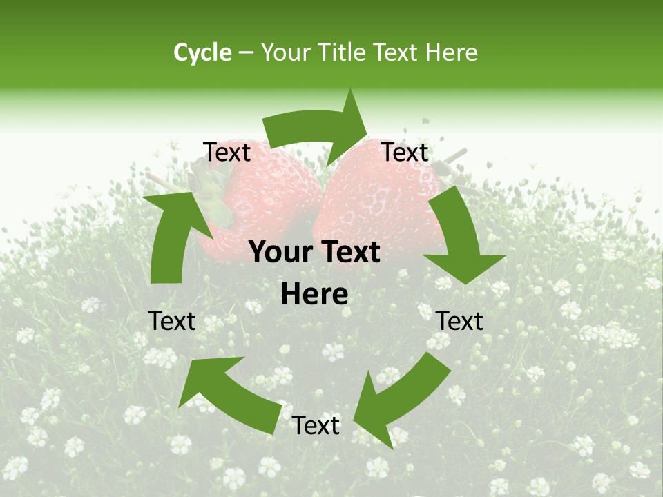 White Isolated Flowers PowerPoint Template