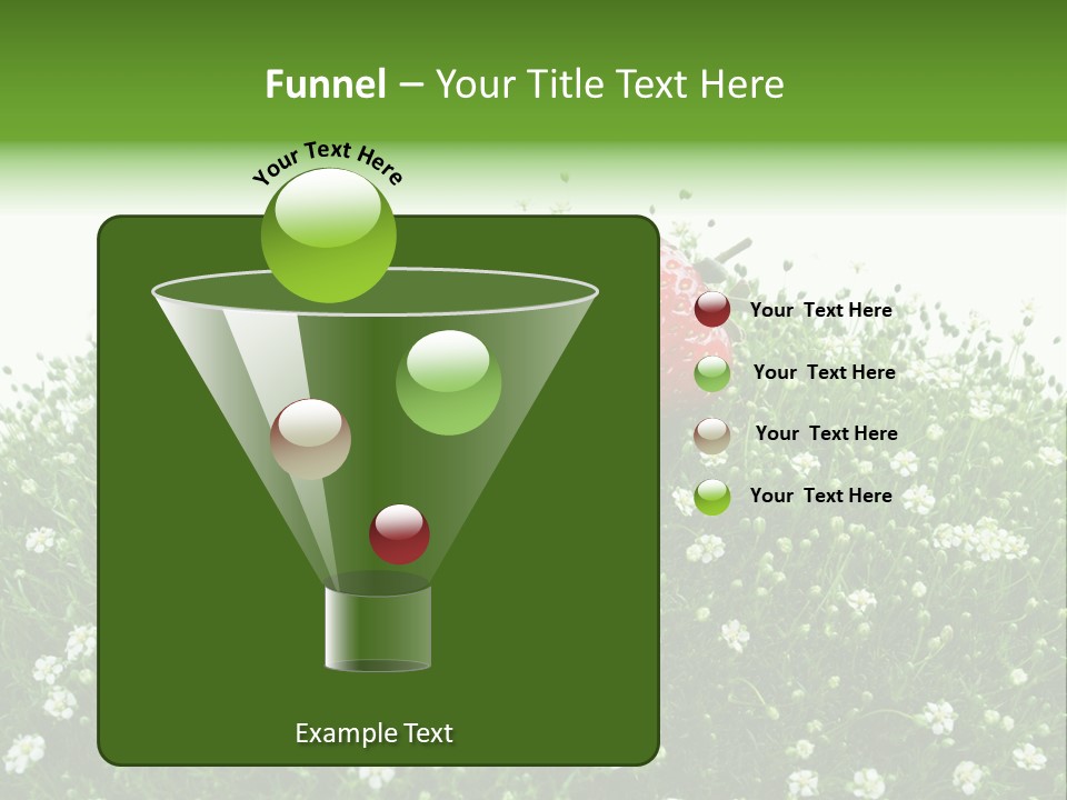 White Isolated Flowers PowerPoint Template