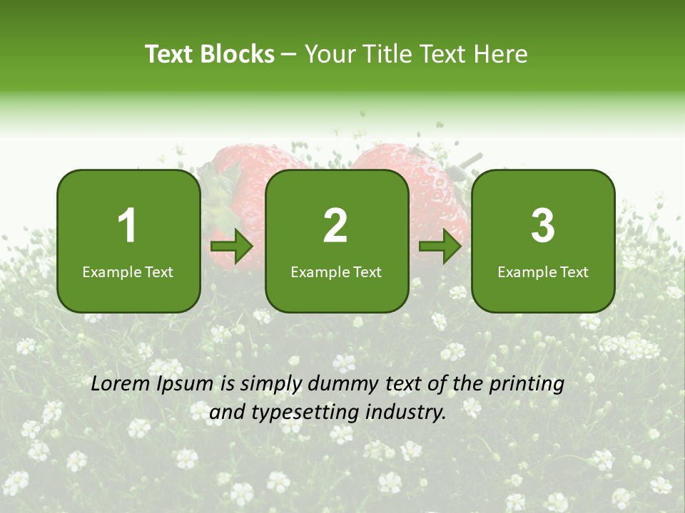 White Isolated Flowers PowerPoint Template