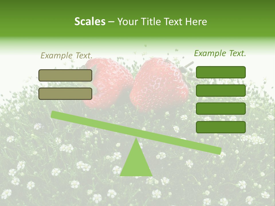 White Isolated Flowers PowerPoint Template