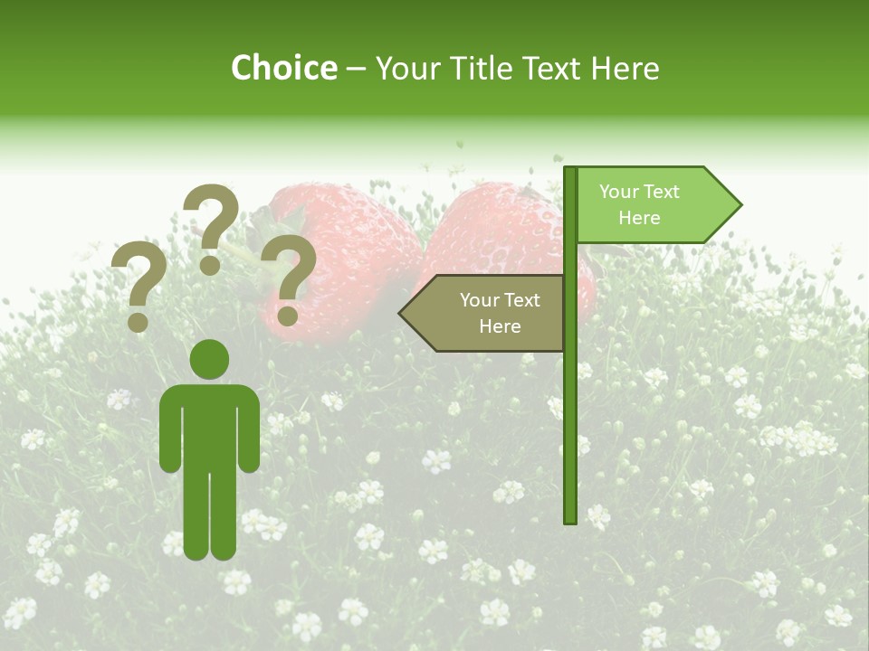 White Isolated Flowers PowerPoint Template