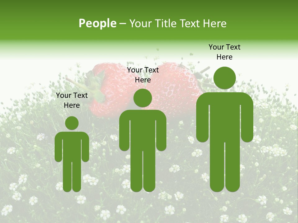 White Isolated Flowers PowerPoint Template