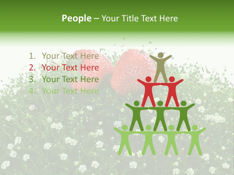 White Isolated Flowers PowerPoint Template