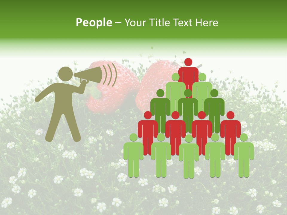 White Isolated Flowers PowerPoint Template