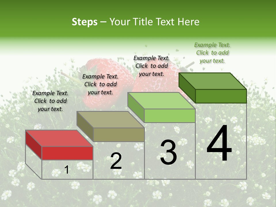 White Isolated Flowers PowerPoint Template