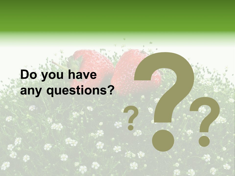 White Isolated Flowers PowerPoint Template