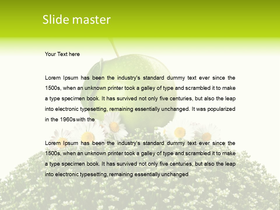 Vein Fruit Single PowerPoint Template