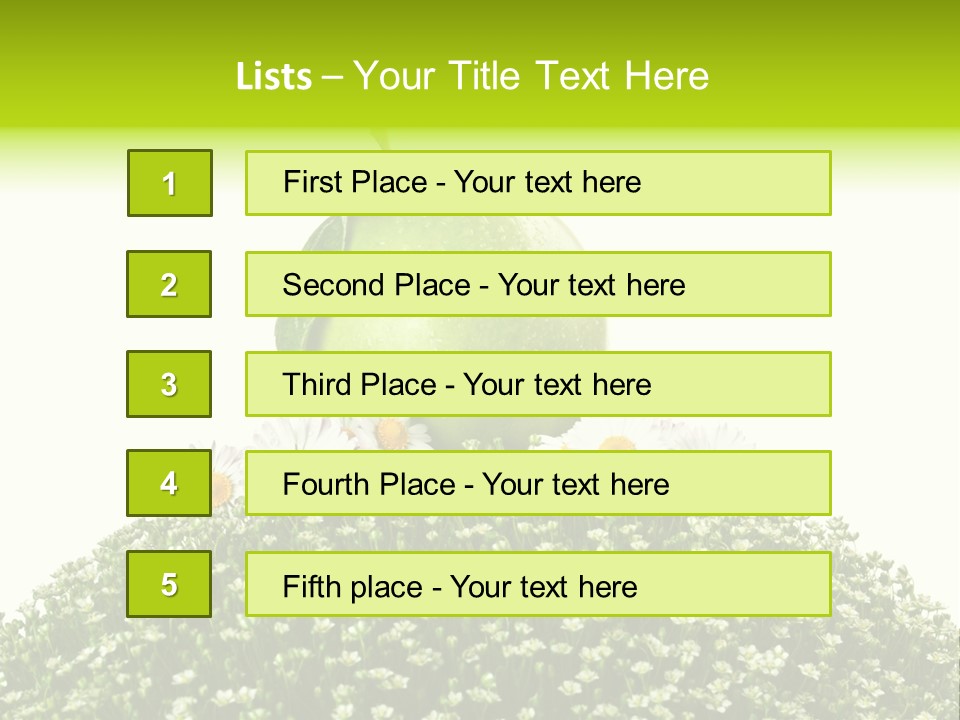 Vein Fruit Single PowerPoint Template