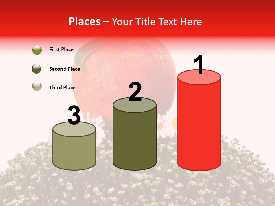 Camomile Juicy Fruit PowerPoint Template