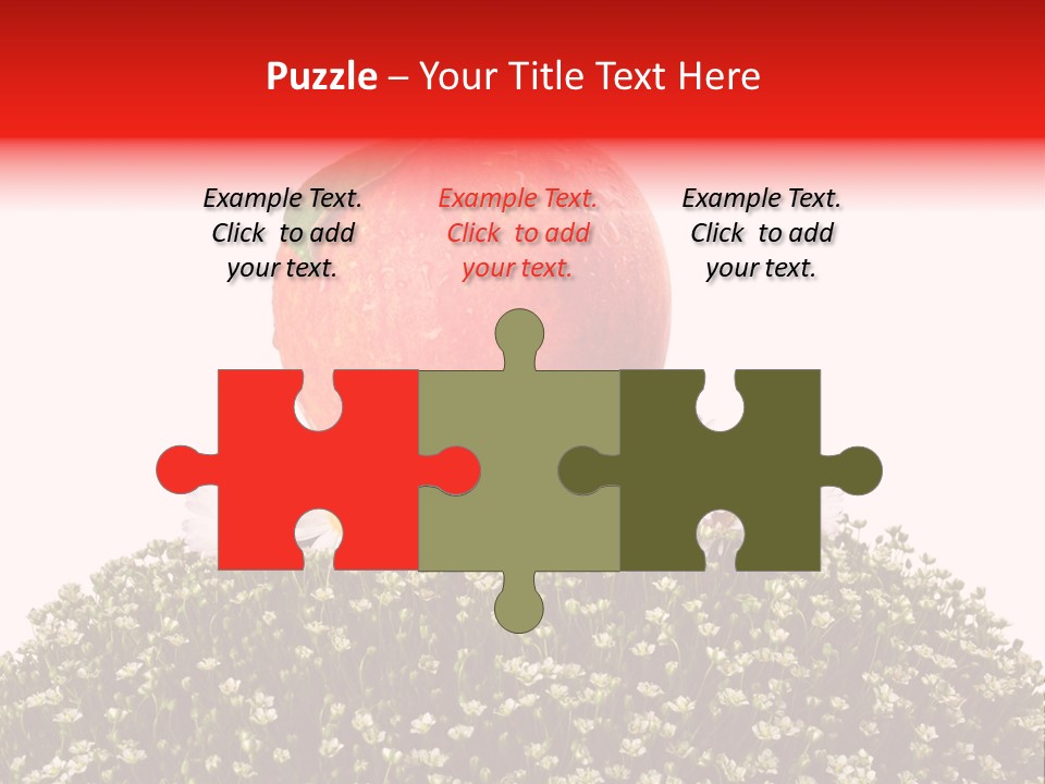 Camomile Juicy Fruit PowerPoint Template