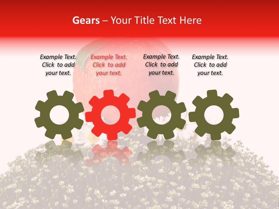 Camomile Juicy Fruit PowerPoint Template