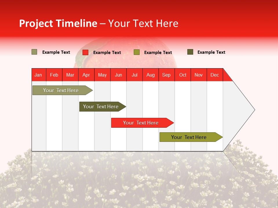 Camomile Juicy Fruit PowerPoint Template