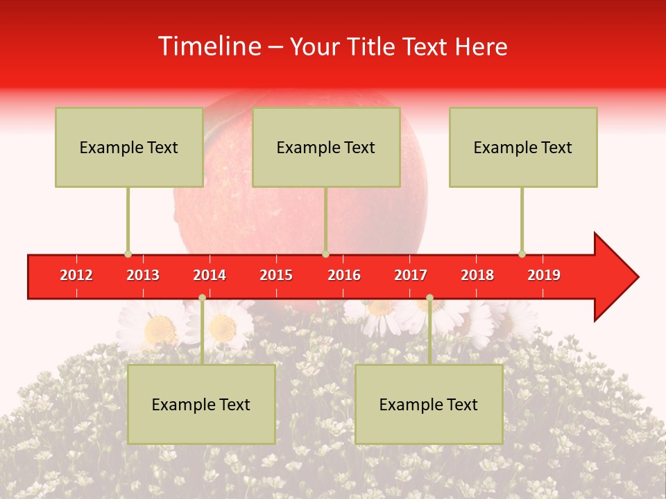 Camomile Juicy Fruit PowerPoint Template