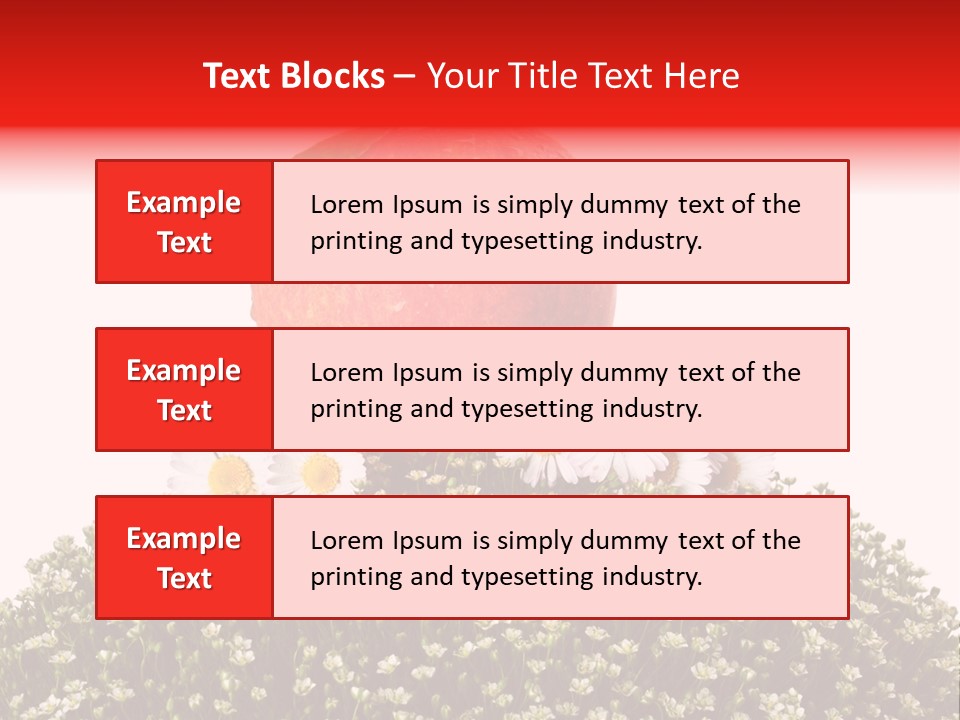 Camomile Juicy Fruit PowerPoint Template