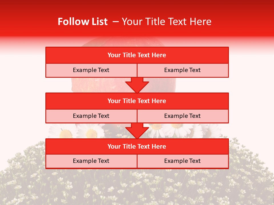 Camomile Juicy Fruit PowerPoint Template