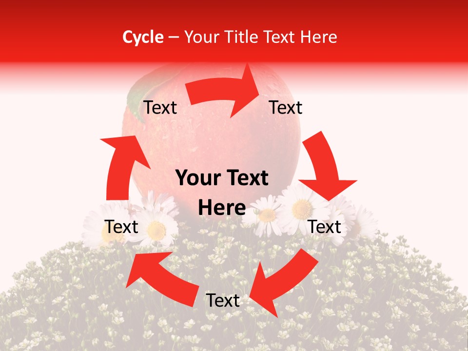 Camomile Juicy Fruit PowerPoint Template