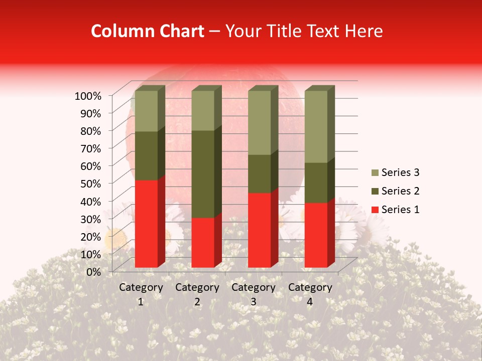 Camomile Juicy Fruit PowerPoint Template