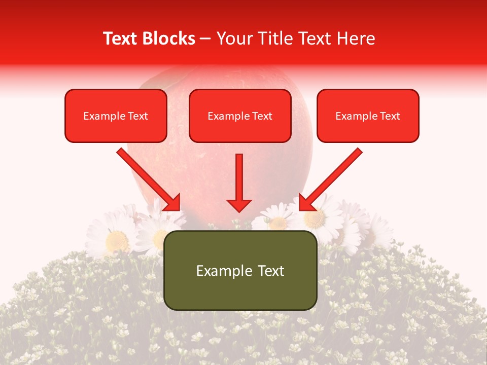 Camomile Juicy Fruit PowerPoint Template