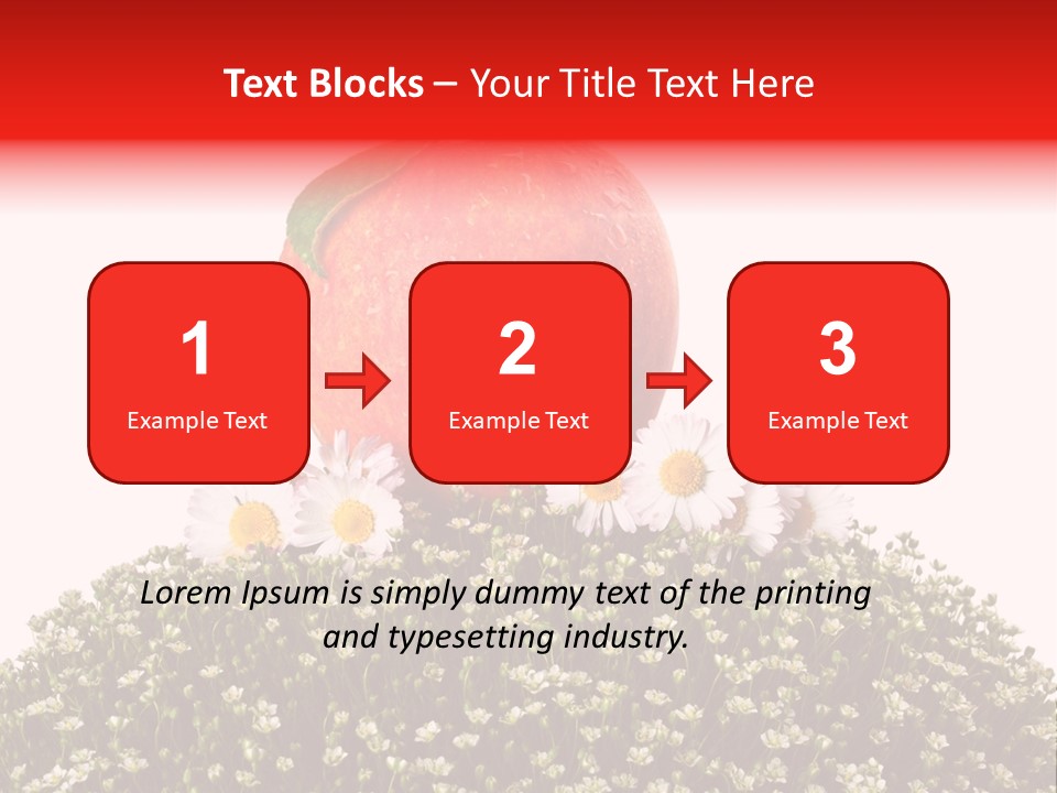 Camomile Juicy Fruit PowerPoint Template