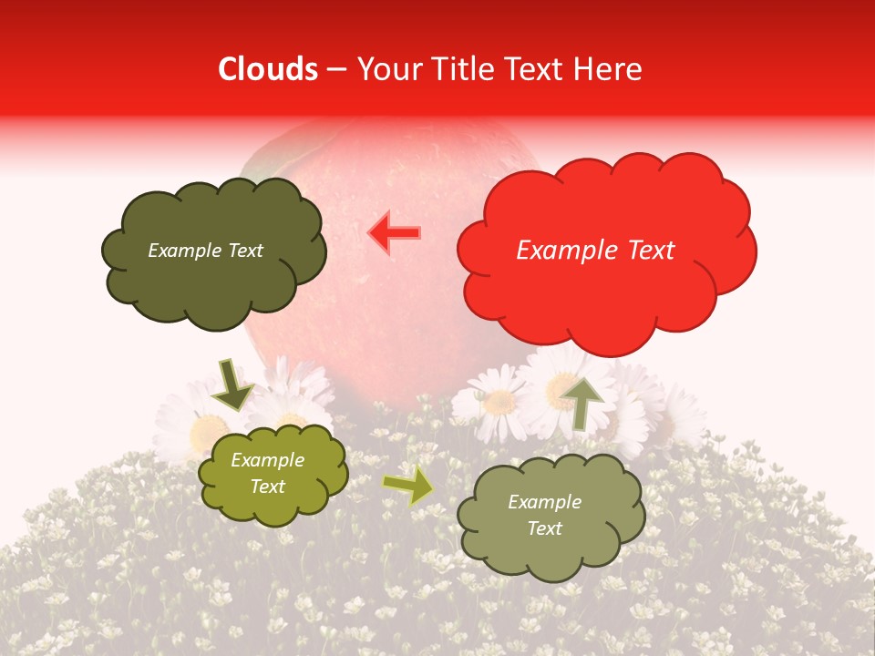 Camomile Juicy Fruit PowerPoint Template