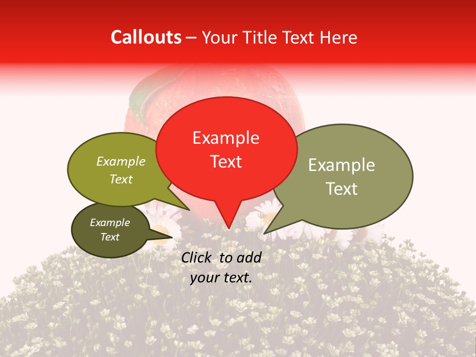 Camomile Juicy Fruit PowerPoint Template