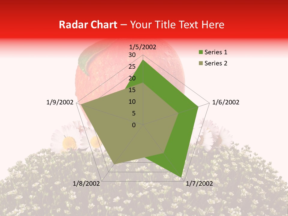 Camomile Juicy Fruit PowerPoint Template