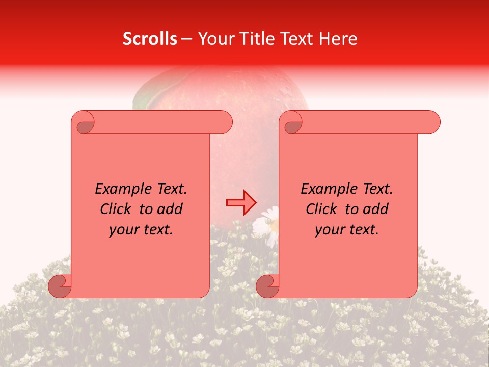 Camomile Juicy Fruit PowerPoint Template