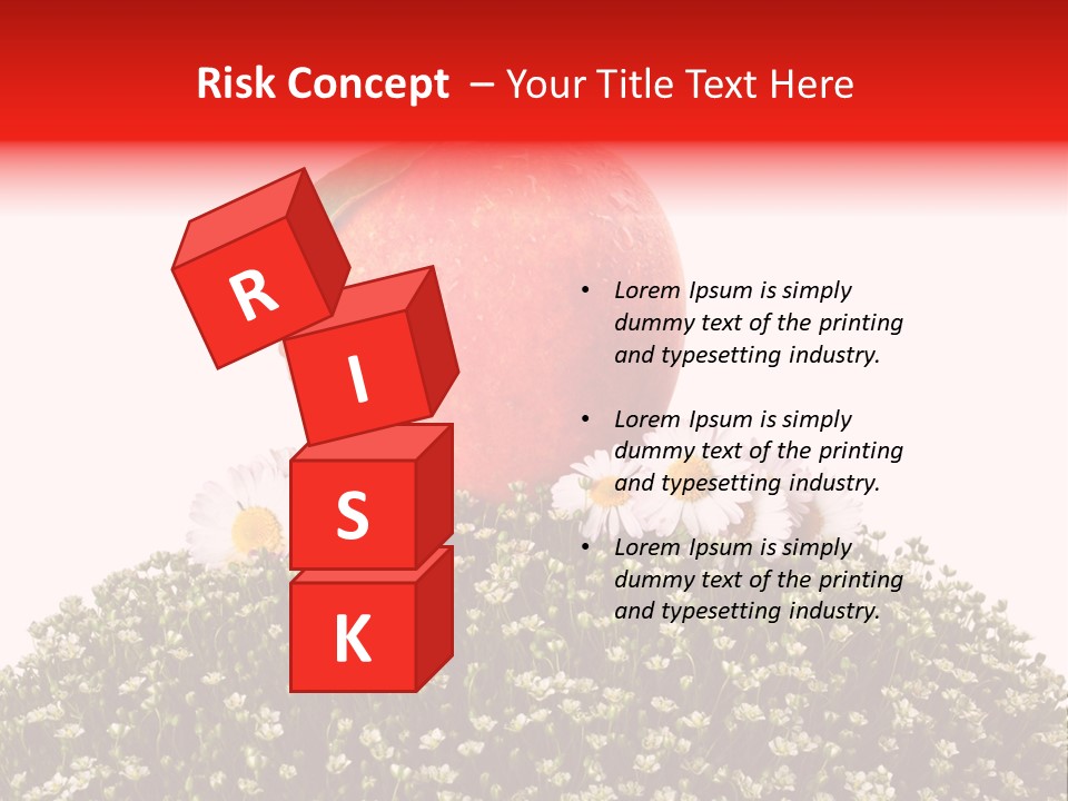 Camomile Juicy Fruit PowerPoint Template