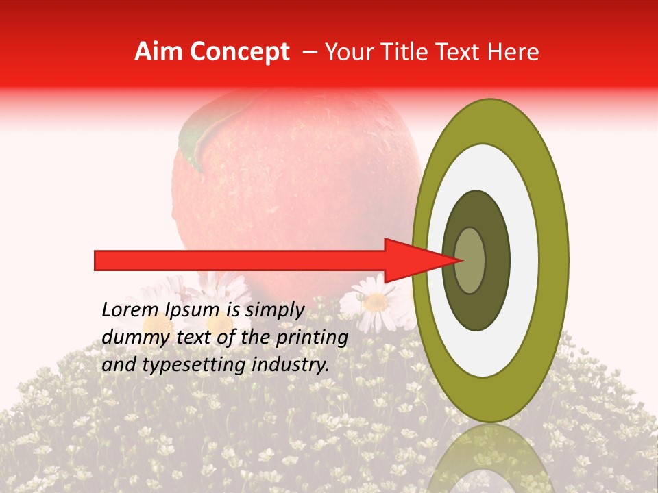 Camomile Juicy Fruit PowerPoint Template